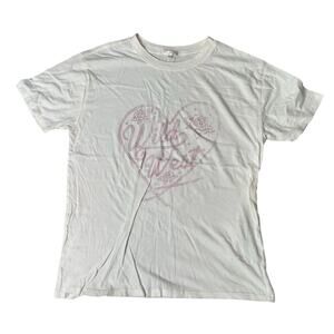 Z Supply Women's Wild West Graphic Tee Beige Short Sleeve Size M